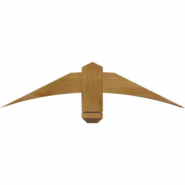Ekena Millwork Bellingham Rough Sawn Timber Gable Bracket, Western Red Cedar, 36"W x 9"H x 4"D x 4"F, 6/12 Pitch GBW036X09X0404BEL00RWR - main